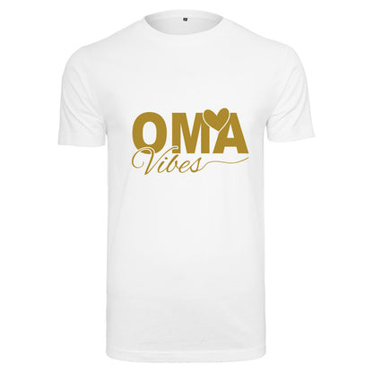 T-Shirt Shirt - Oma Vibes - Druck Gold Matt - verschiedene Farben zur Auswahl