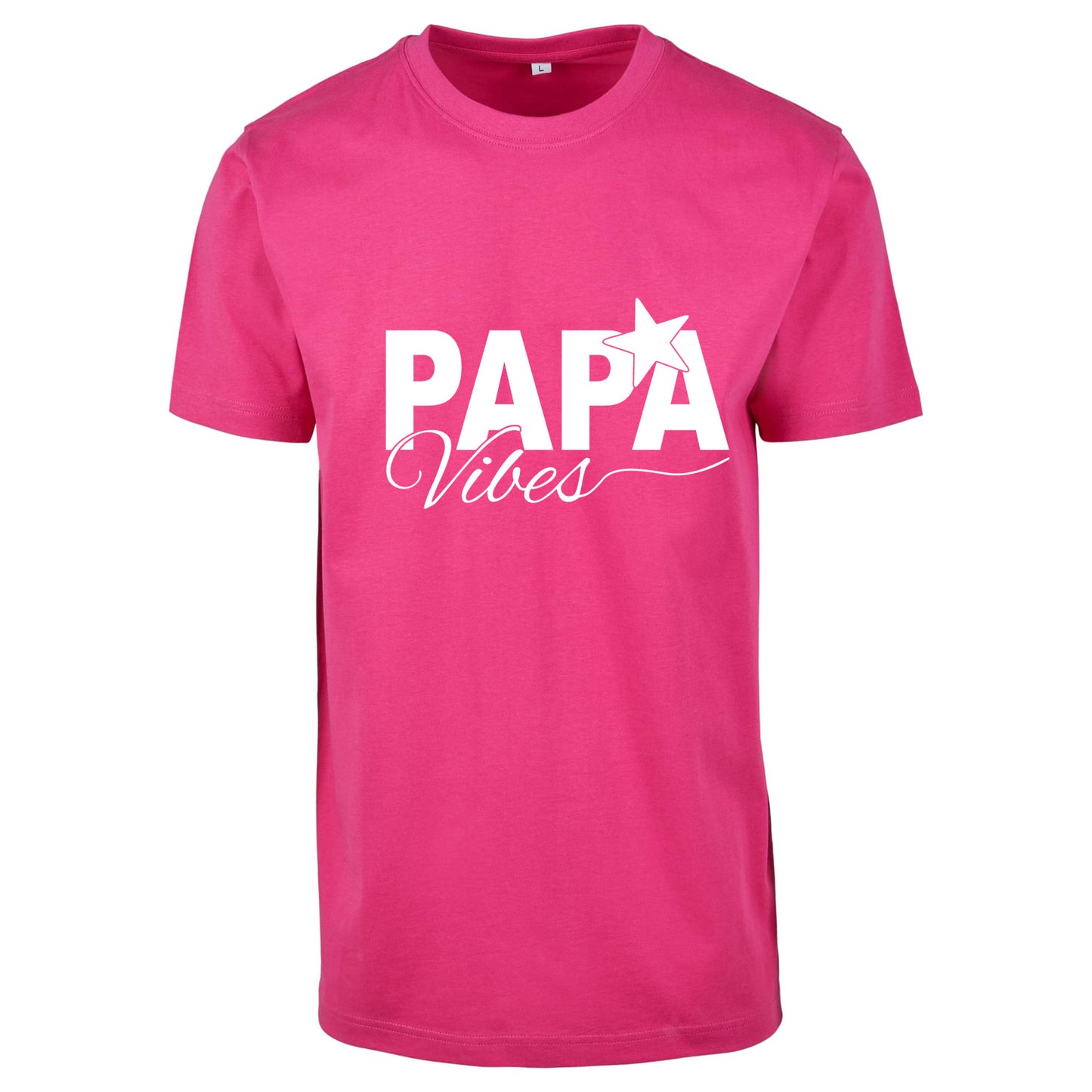 T-Shirt Shirt -Papa Vibes - Druck Weiß Matt - verschiedene Farben zur Auswahl