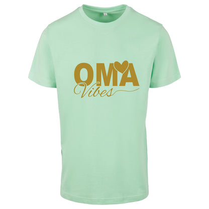 T-Shirt Shirt - Oma Vibes - Druck Gold Matt - verschiedene Farben zur Auswahl