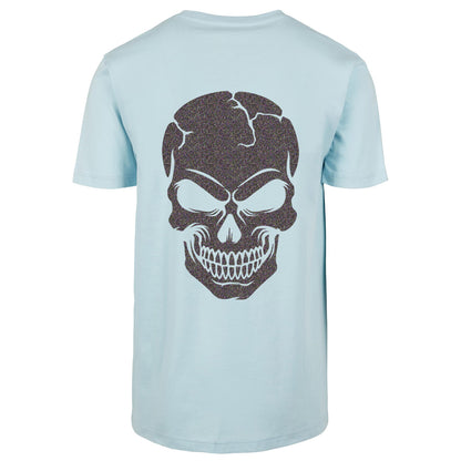 T-Shirt Shirt -  Skull Head Glitzer Multi Druck - verschiedene Farben zur Auswahl