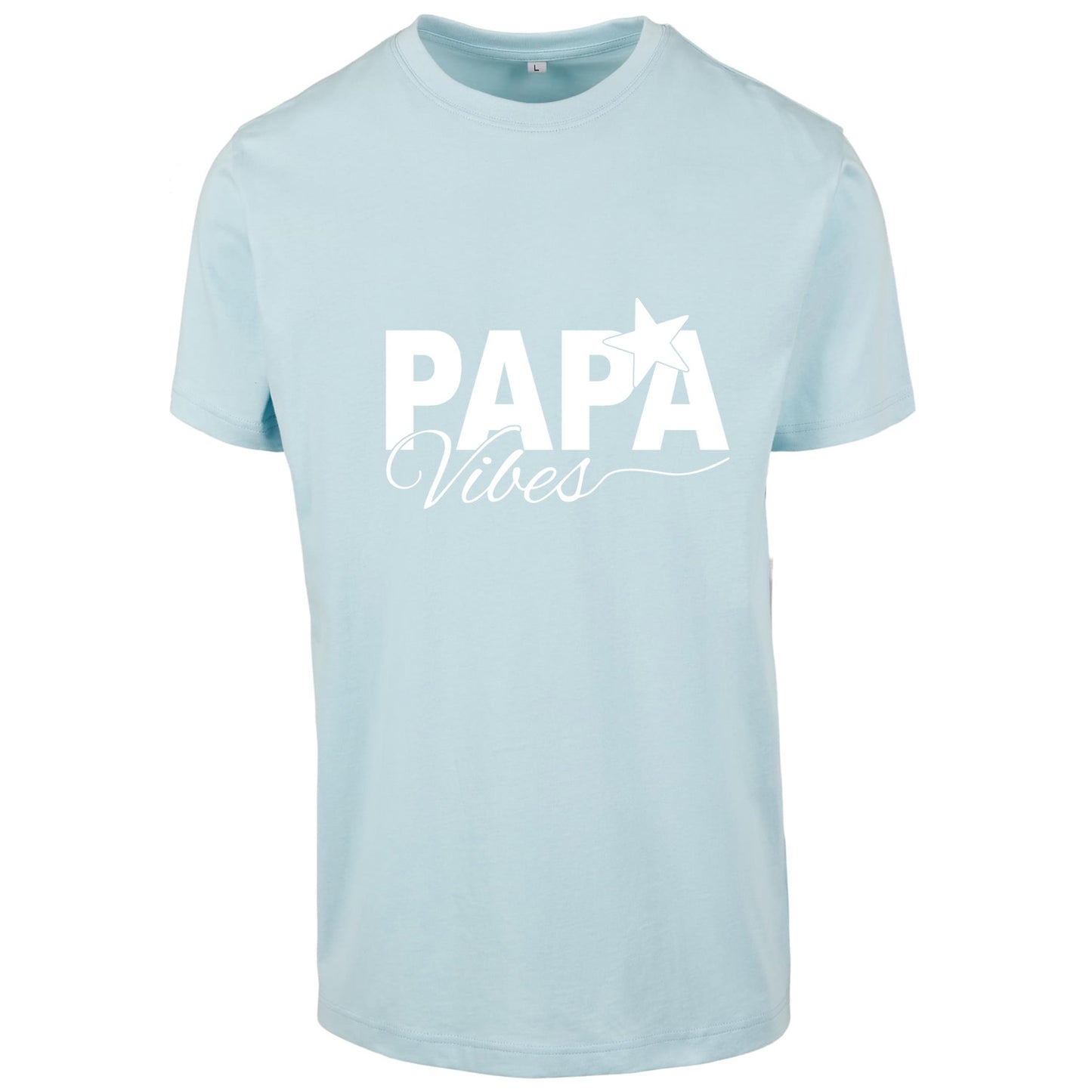 T-Shirt Shirt -Papa Vibes - Druck Weiß Matt - verschiedene Farben zur Auswahl