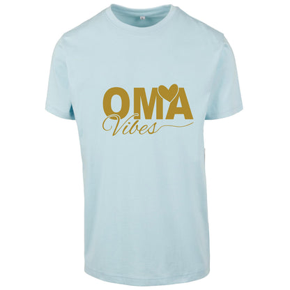 T-Shirt Shirt - Oma Vibes - Druck Gold Matt - verschiedene Farben zur Auswahl