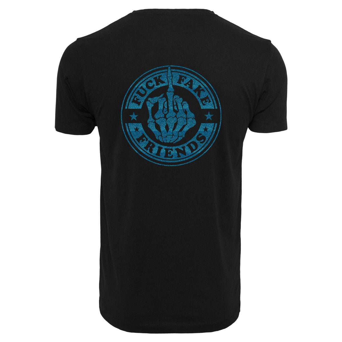 T-Shirt -  Fuck Fake Friends - Druck Blau -  verschiedene Farben zur Auswahl