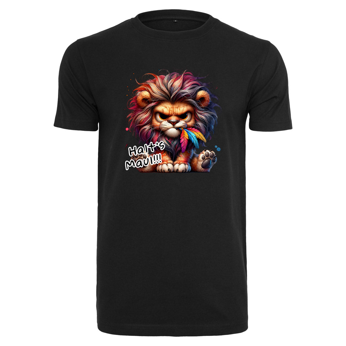 T-Shirt Shirt -  Löwe Halt´s Maul Druck - verschiedene Farben zur Auswahl