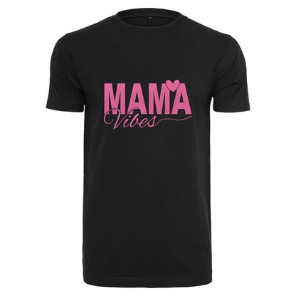 T-Shirt -  Mama Vibes - Druck Neon Rosa -  verschiedene Farben zur Auswahl