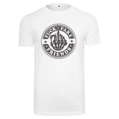 T-Shirt -  Fuck Fake Friends - Druck Multicolor -  verschiedene Farben zur Auswahl