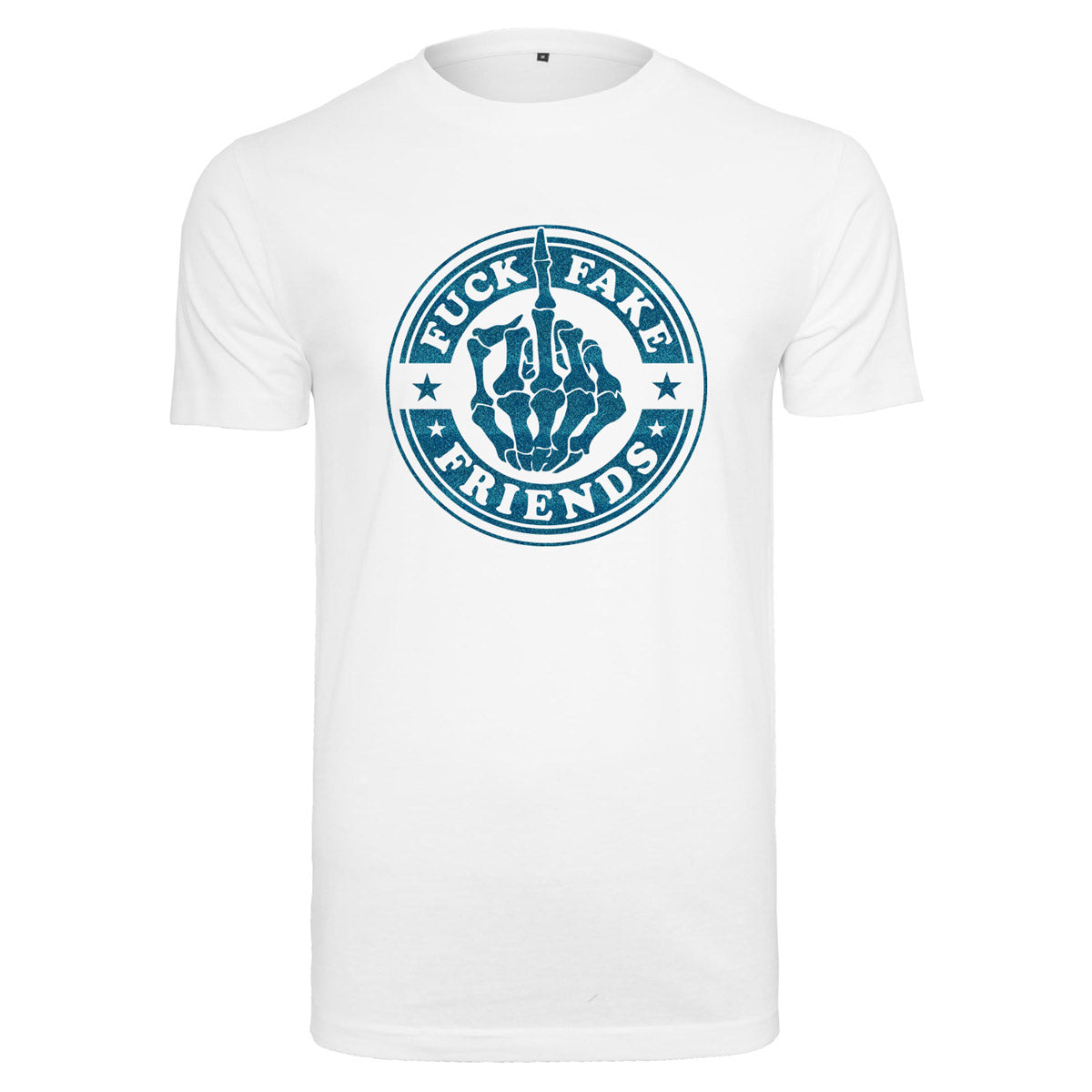 T-Shirt -  Fuck Fake Friends - Druck Blau -  verschiedene Farben zur Auswahl