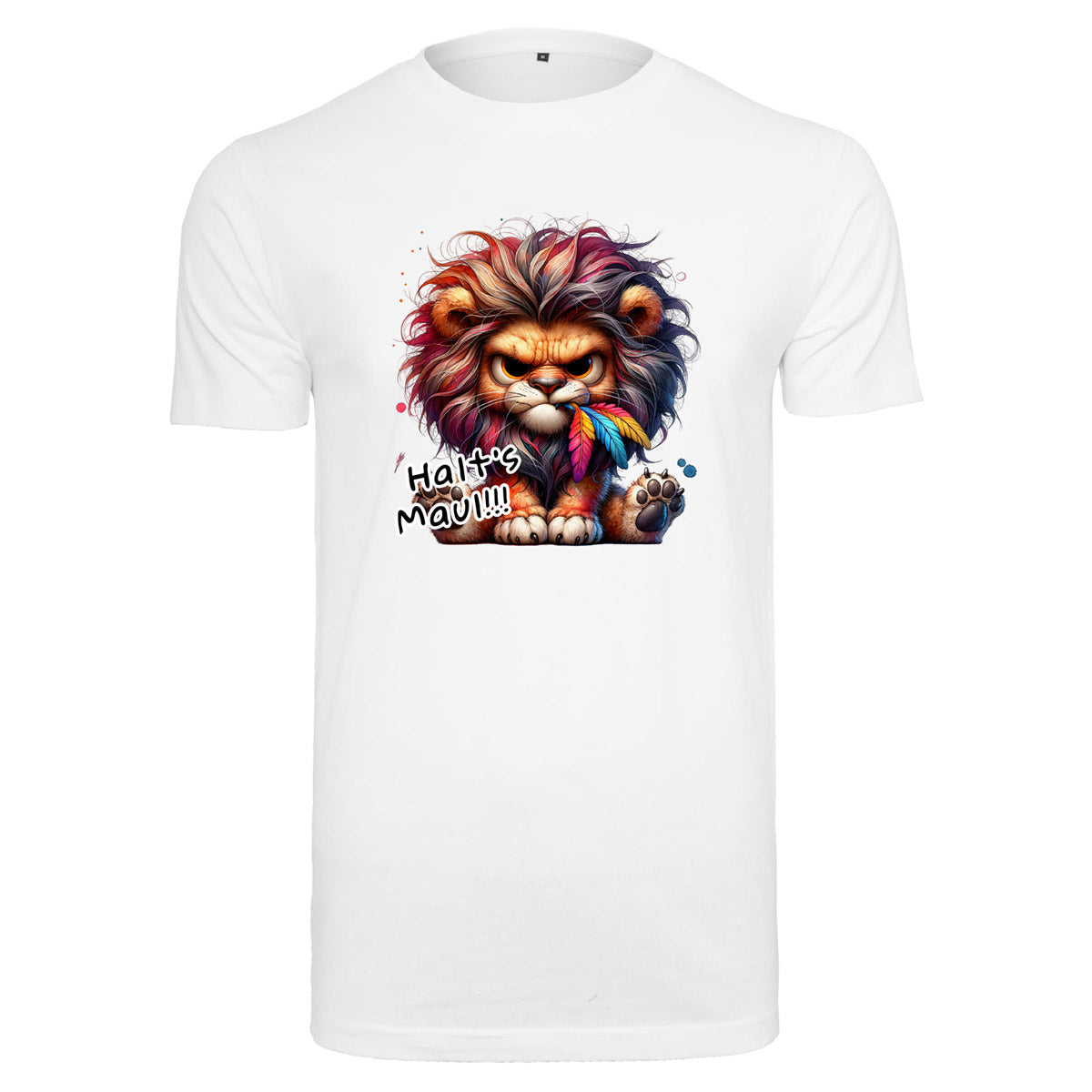 T-Shirt Shirt -  Löwe Halt´s Maul Druck - verschiedene Farben zur Auswahl
