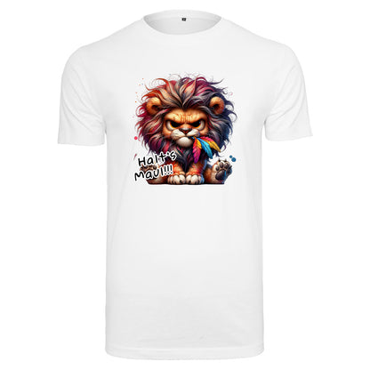 T-Shirt Shirt -  Löwe Halt´s Maul Druck - verschiedene Farben zur Auswahl