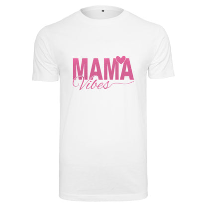 T-Shirt -  Mama Vibes - Druck Neon Rosa -  verschiedene Farben zur Auswahl
