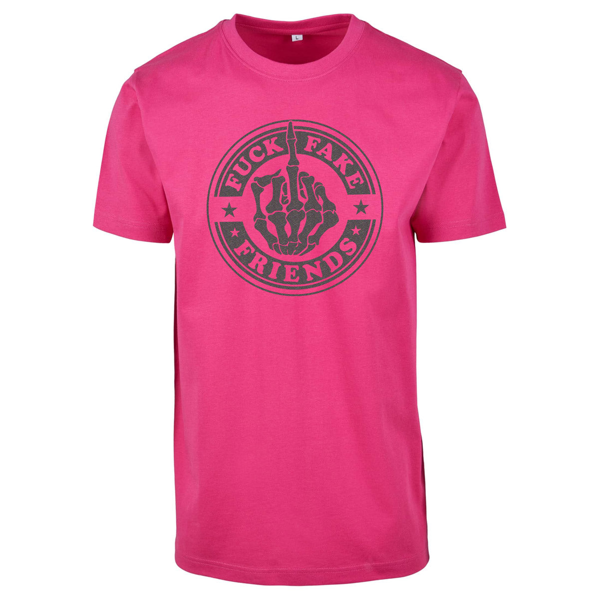 T-Shirt -  Fuck Fake Friends - Druck Multicolor -  verschiedene Farben zur Auswahl