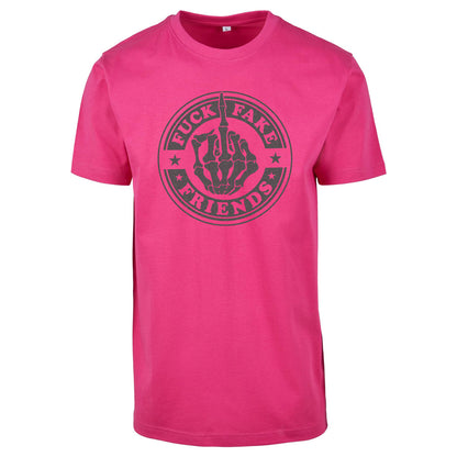 T-Shirt -  Fuck Fake Friends - Druck Multicolor -  verschiedene Farben zur Auswahl