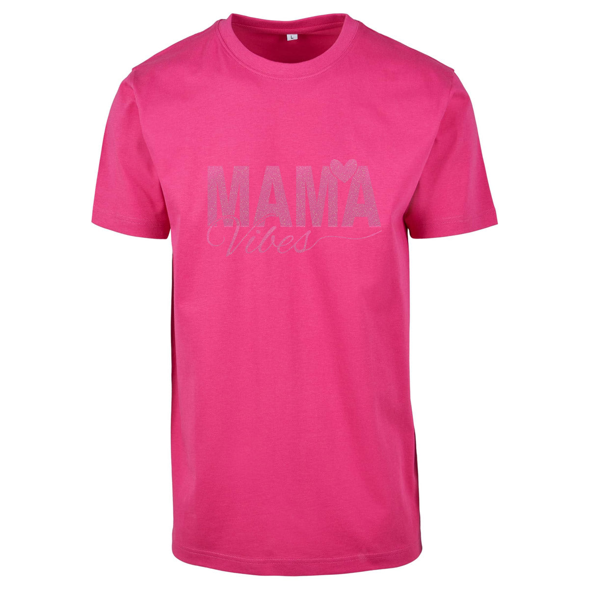T-Shirt -  Mama Vibes - Druck Neon Rosa -  verschiedene Farben zur Auswahl