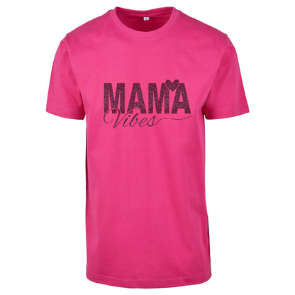 T-Shirt -  Mama Vibes - Druck Pink -  verschiedene Farben zur Auswahl