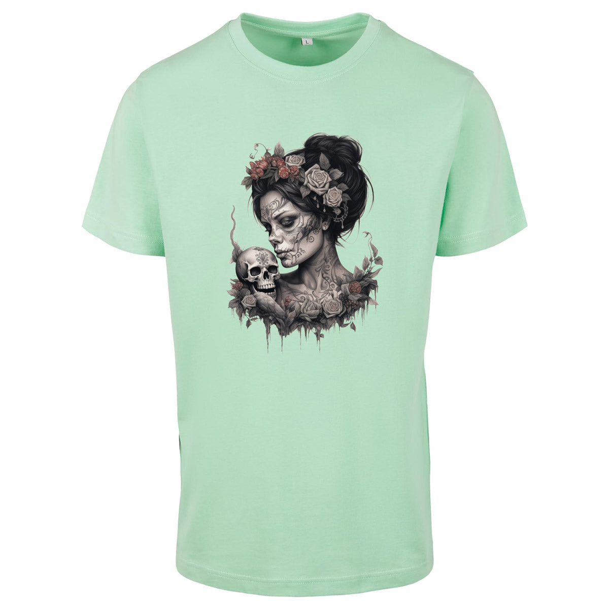 T-Shirt Shirt -Skull Woman Druck - verschiedene Farben zur Auswahl
