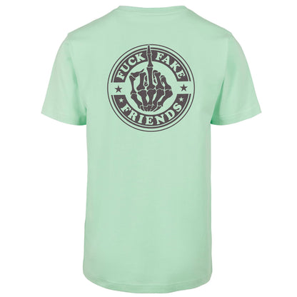 T-Shirt -  Fuck Fake Friends - Druck Multicolor -  verschiedene Farben zur Auswahl