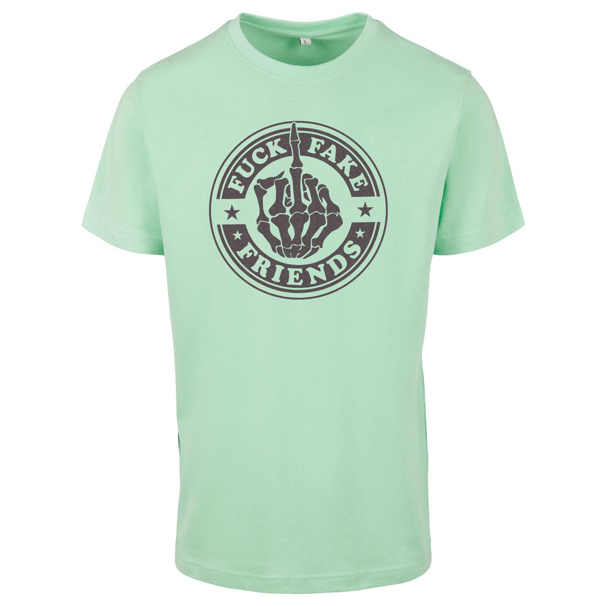T-Shirt -  Fuck Fake Friends - Druck Multicolor -  verschiedene Farben zur Auswahl
