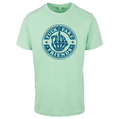 T-Shirt -  Fuck Fake Friends - Druck Blau -  verschiedene Farben zur Auswahl