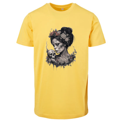 T-Shirt Shirt -Skull Woman Druck - verschiedene Farben zur Auswahl