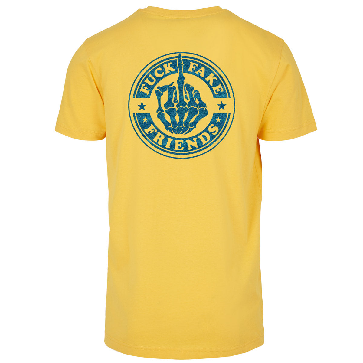 T-Shirt -  Fuck Fake Friends - Druck Blau -  verschiedene Farben zur Auswahl
