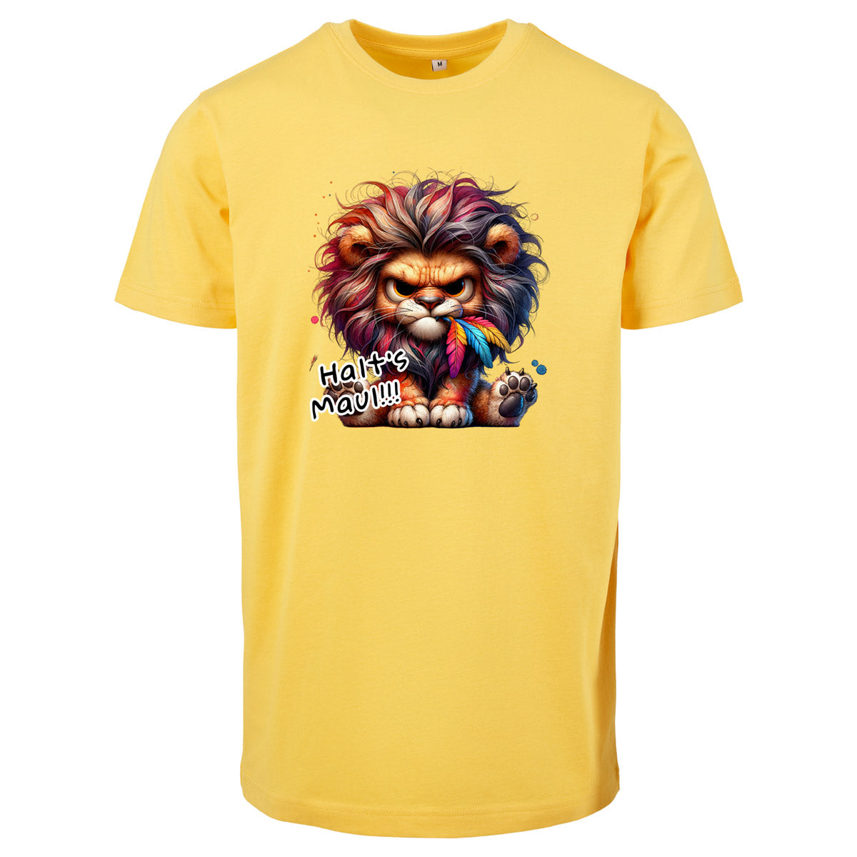 T-Shirt Shirt -  Löwe Halt´s Maul Druck - verschiedene Farben zur Auswahl