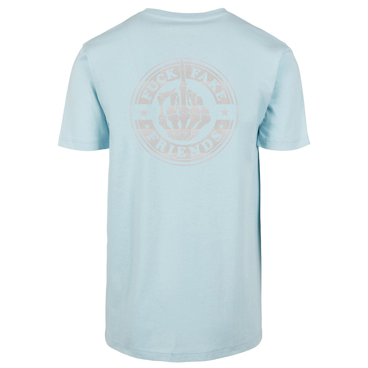 T-Shirt -  Fuck Fake Friends - Druck Weiß Rainbow -  verschiedene Farben zur Auswahl