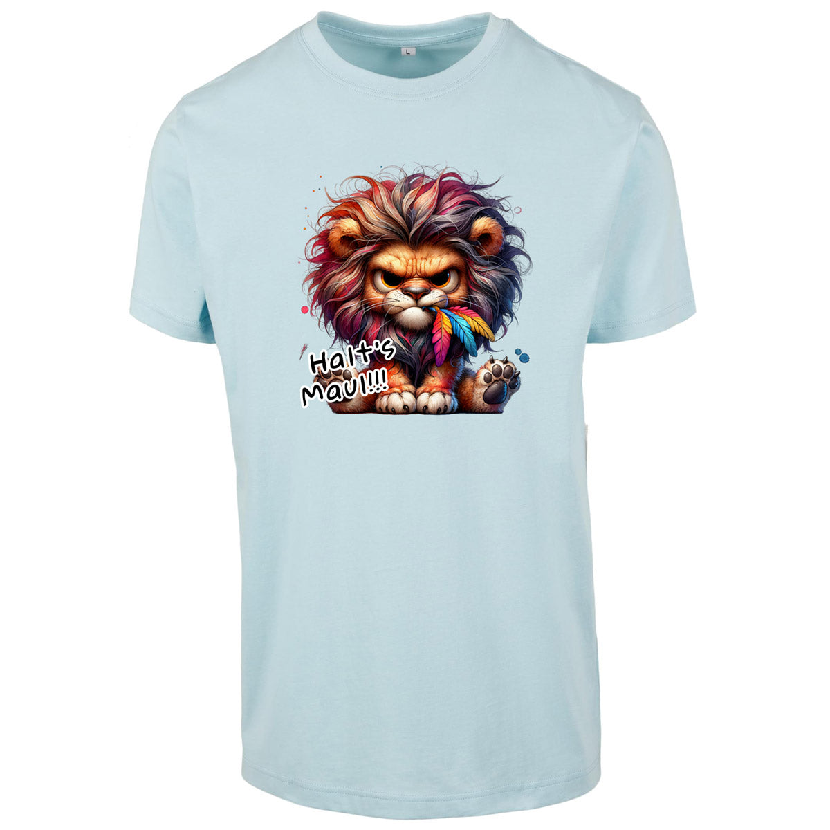 T-Shirt Shirt -  Löwe Halt´s Maul Druck - verschiedene Farben zur Auswahl