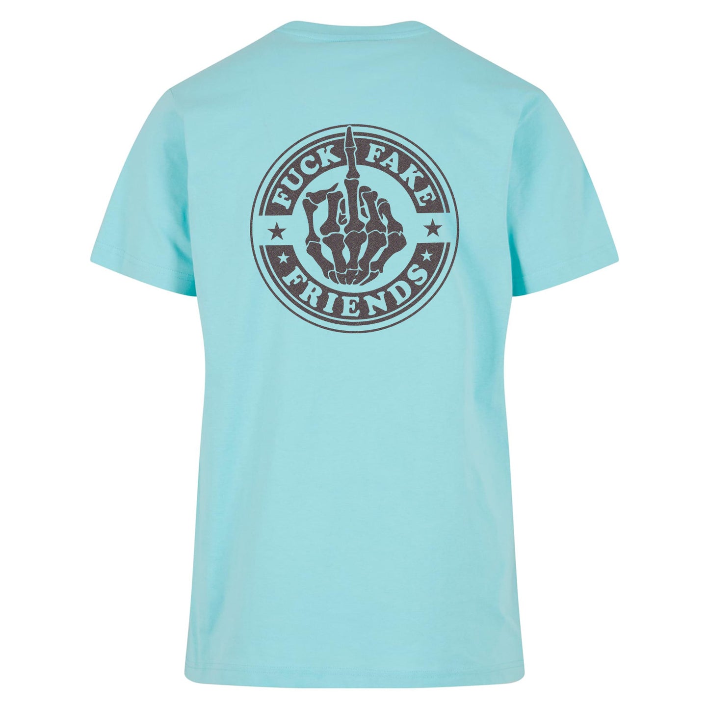 T-Shirt -  Fuck Fake Friends - Druck Multicolor -