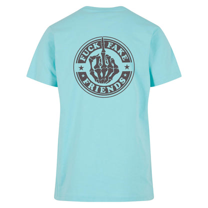 T-Shirt -  Fuck Fake Friends - Druck Multicolor -