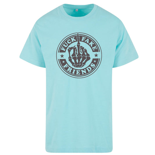 T-Shirt -  Fuck Fake Friends - Druck Multicolor -