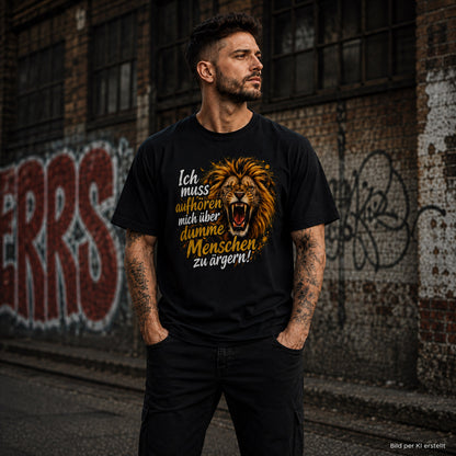 T-Shirt Löwe Menschen Statement Unisex