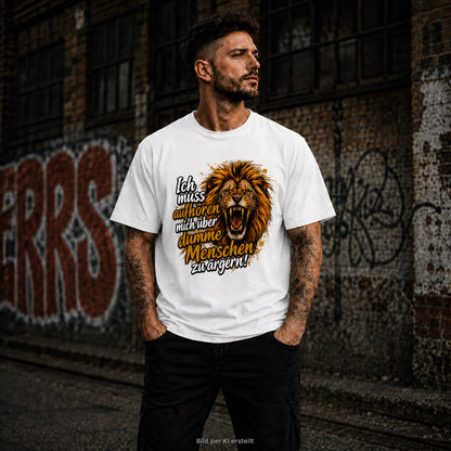 T-Shirt Löwe Menschen Statement Unisex
