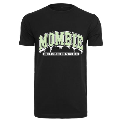 T-Shirt Shirt - Mombie - Druck Glitter Grün