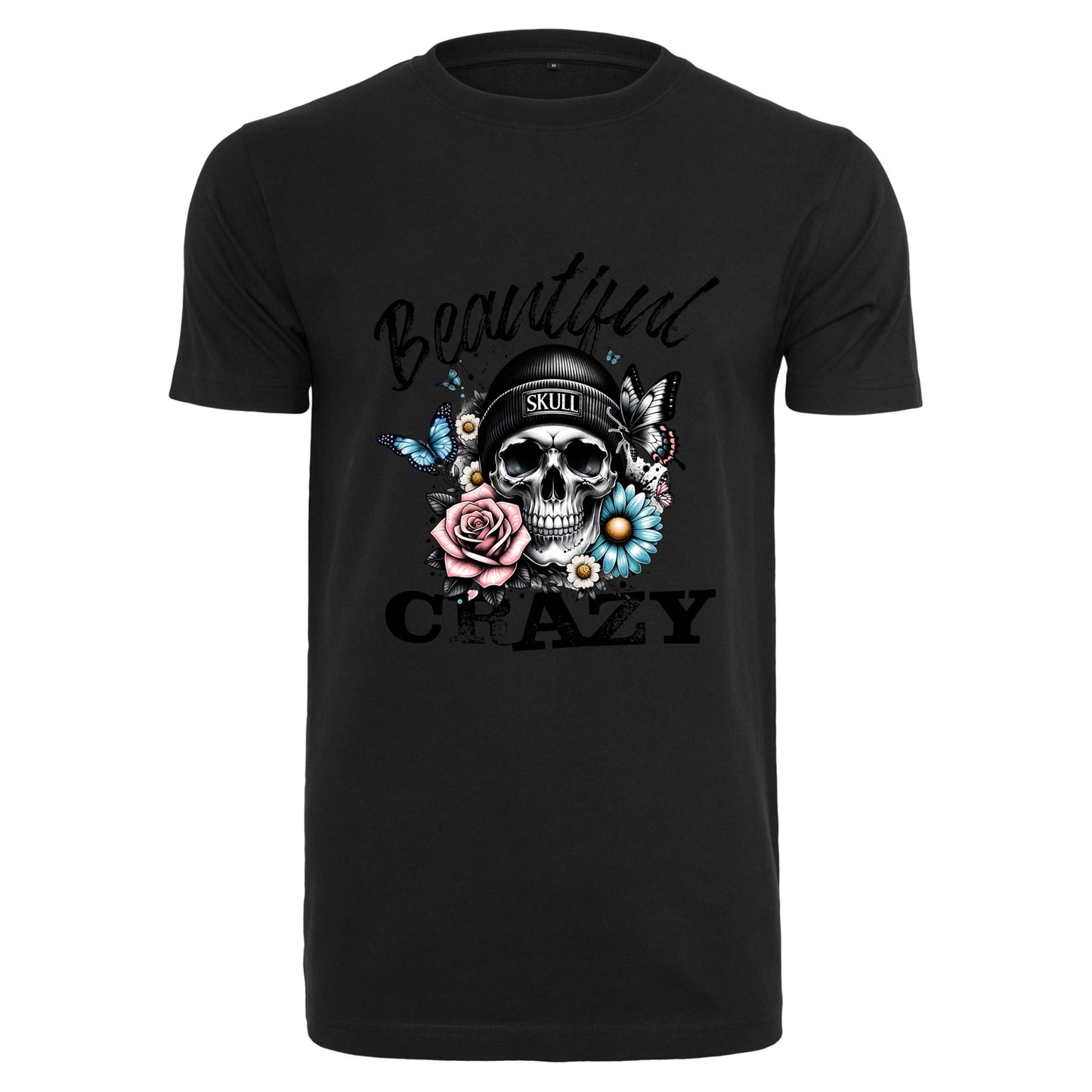 T-Shirt Shirt - Beautiful Crazy Skull