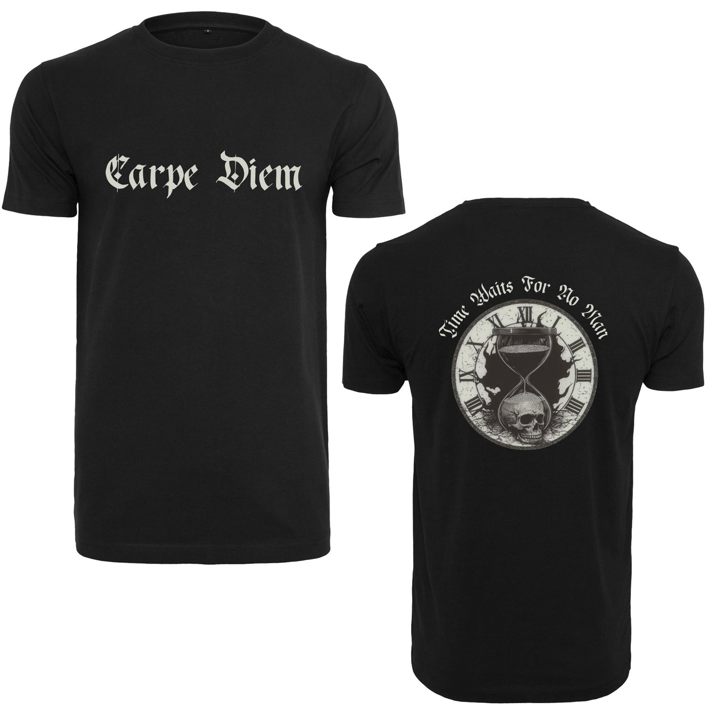 T-Shirt Shirt - Time waits for no man (die Zeit wartet auf niemanden)