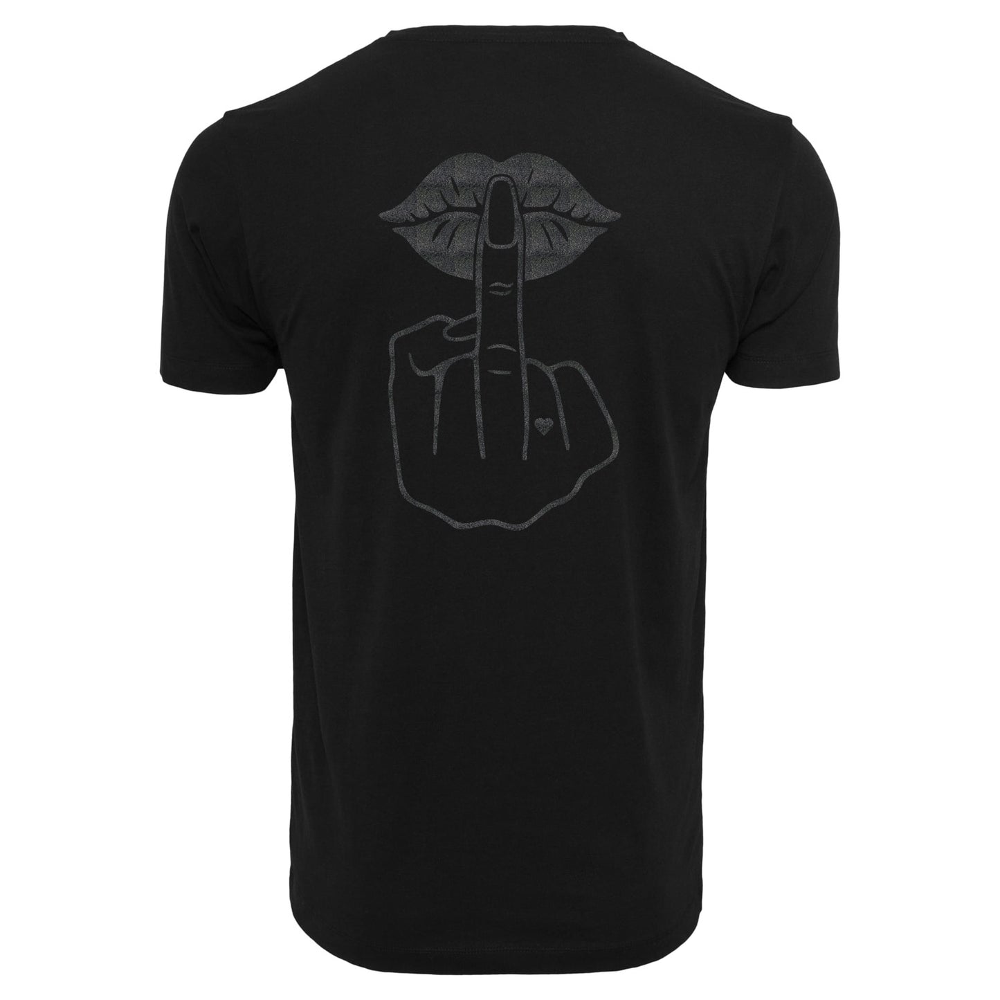 T-Shirt Shirt - Lippen Lips Mittelfinger