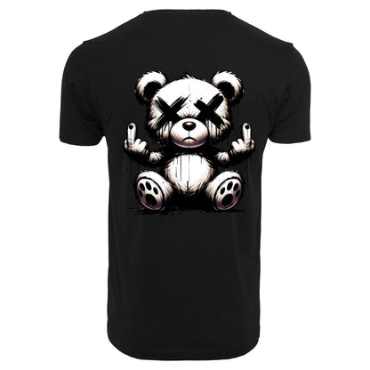 Streetwear T-Shirt Rebel Teddy – Urban Graffiti Bär Backprint