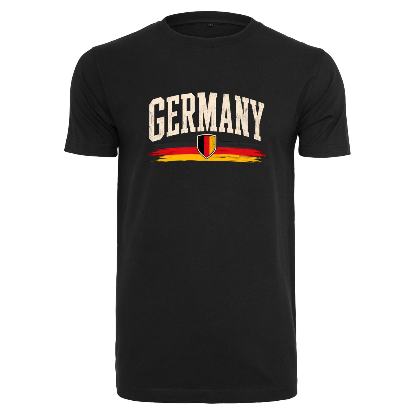 Germany T-Shirt Unisex – Fan-Shirt mit Vintage Frontprint in Deutschlandfarben