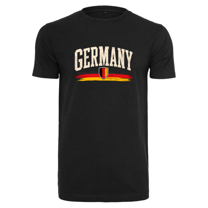 Germany T-Shirt Unisex – Fan-Shirt mit Vintage Frontprint in Deutschlandfarben