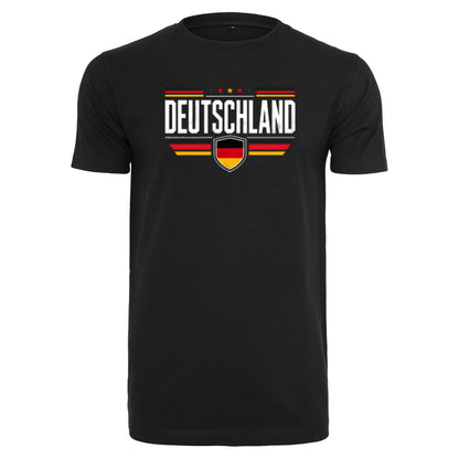 Deutschland T-Shirt Unisex – Fan-Shirt mit Frontprint und Deutschlandfarben
