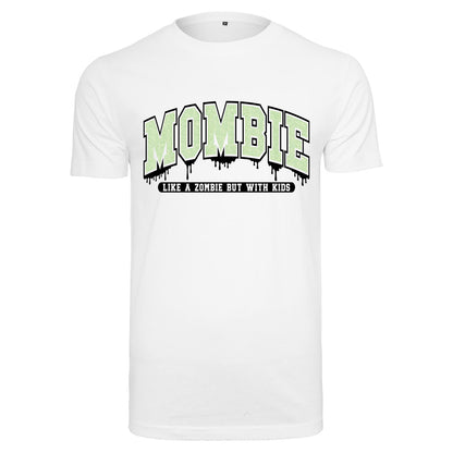 T-Shirt Shirt - Mombie - Druck Glitter Grün