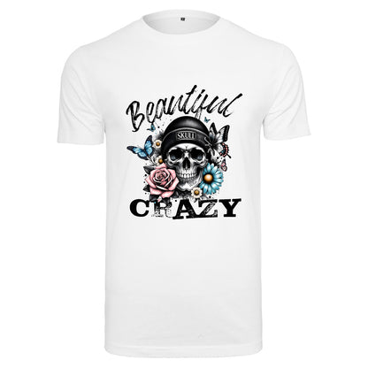 T-Shirt Shirt - Beautiful Crazy Skull