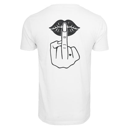T-Shirt Shirt - Lippen Lips Mittelfinger