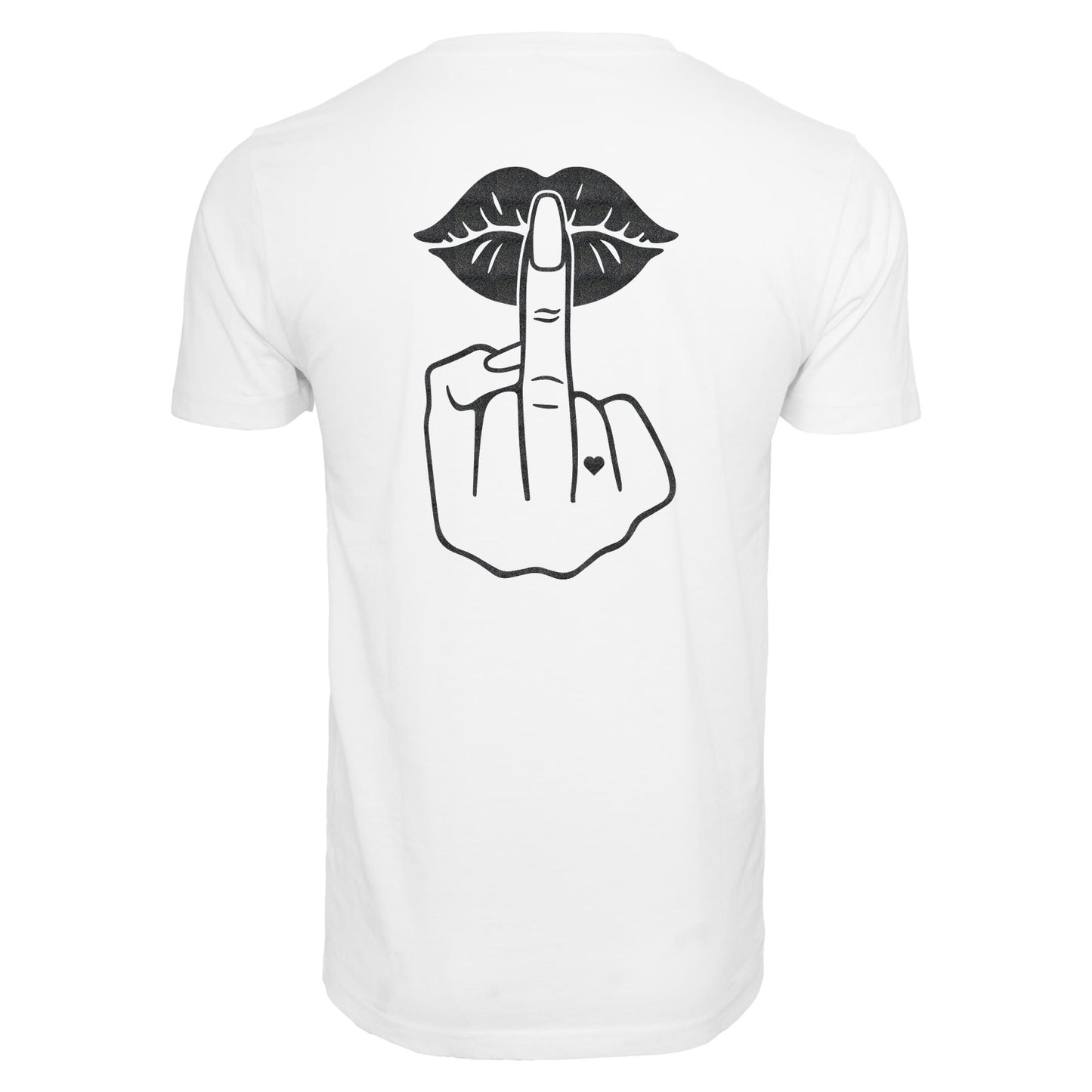 T-Shirt Shirt - Lippen Lips Mittelfinger