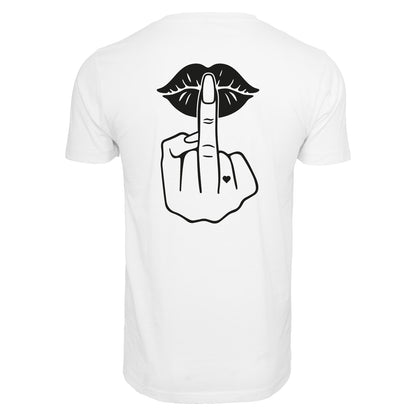 T-Shirt Shirt - Lippen Lips Mittelfinger