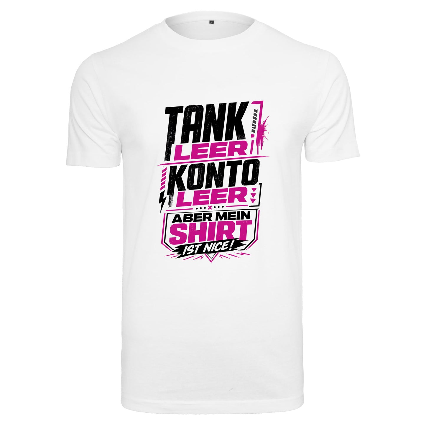 Tank Leer Konto Leer T-Shirt – Weißes Statement Shirt mit Frontprint