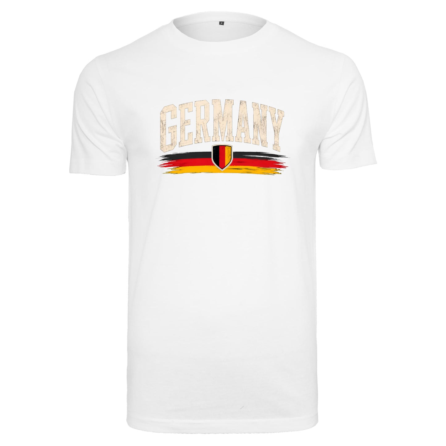 Germany T-Shirt Unisex – Fan-Shirt mit Vintage Frontprint in Deutschlandfarben
