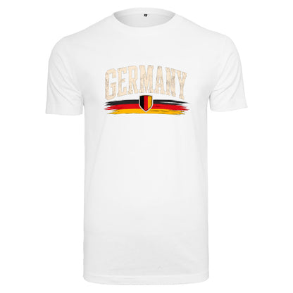 Germany T-Shirt Unisex – Fan-Shirt mit Vintage Frontprint in Deutschlandfarben