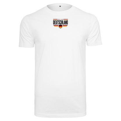 Deutschland T-Shirt Unisex – Fußball Fan-Shirt mit Front- und Backprint