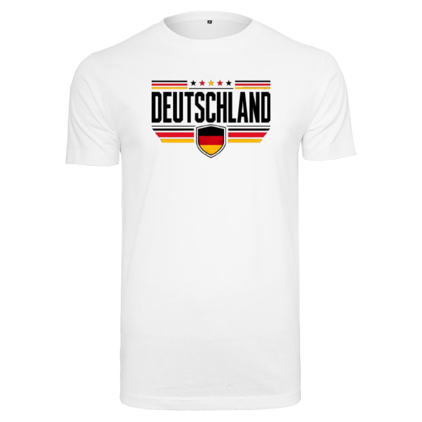 Deutschland T-Shirt Unisex – Fan-Shirt mit Frontprint und Deutschlandfarben